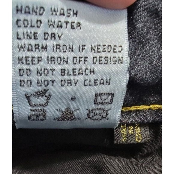 Coogi Women's Skinny Jeans Denim Faux Leather Pocket Blue Size 14W NEW with Tags - Picture 12 of 16